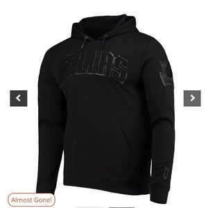 NWT Pro-Standard Triple Black Dallas Mavericks Hooded Sweatshirt